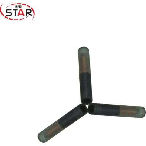 10pcs/lot) STAR product promotion safe 2*12mm 125KHz Stanard ISO ChipT5577 pet microchip/glass tag