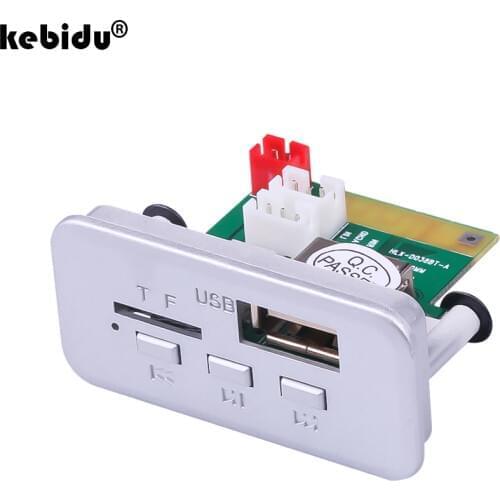 Mini 12V Car MP3 Player MP3 Module Bluetooth V5.0 Mp3 Decoder Board Panel Car Radio Handsfree Wireless FM Module Support TF Card