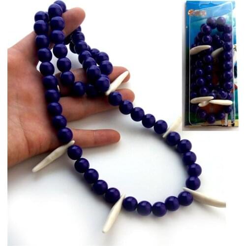 Fashion Mens ladys Jewelry Beaded Necklace Anime Inuyasha Necklace Bead Chian purple for gift