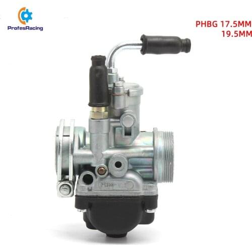 Motocicleta phbg carburador para 50-100cc motor 2 curso 17.5mm 19.5mm motor de corrida phbg17.5 phbg19.5 dellorto modelo 3 pedid