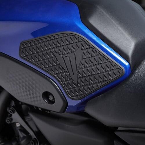 Motorcycle Non-slip Side Fuel Tank Stickers Waterproof Pad Rubber Sticker FOR YAMAHA MT07 MT-07 MT 07 2021