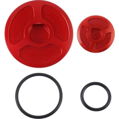 NICECNC CNC Billet Red Engine Timing Plugs Bolts For Honda CRF250L CRF250M 2012 - 2015 2013 2014 CRF250 L M