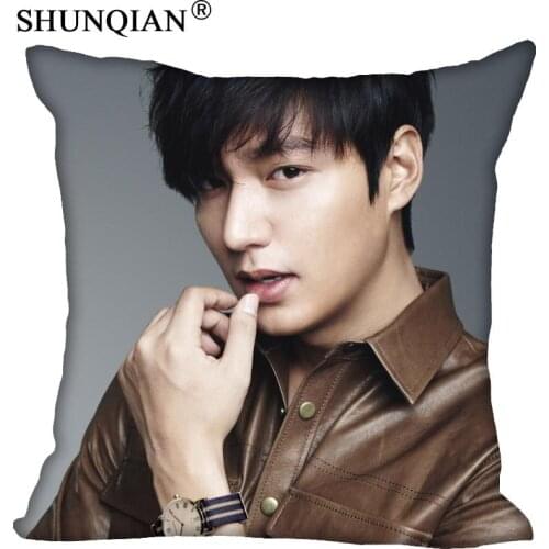 New Home pillow Cover 18x18 Inch Lee Min Ho Pillowcase Zippered Two Sides Print Cuatom pillow cases Housse de Coussin