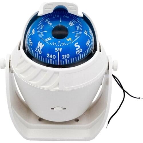 New Marine Electronic Boat Ship Car Compass Navigation Positio With LED Light