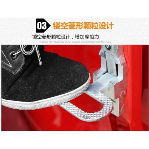Zinc plating folding step for Truck Trailer Camper foot pedal folding Galvanized steel pedal anti-slip durable 08607
