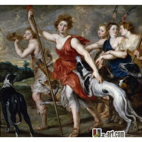 Canvas Prints (Diana Cazadora Rubens) High quality painting wall art decoration printing on canvas 13-Zjyh-(124)(24*24 inch)