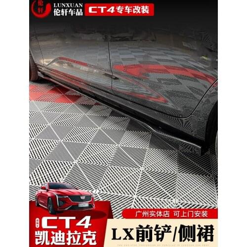 Fit For Apply Cadillac Ct4 Shovel Decorate Front Lip Sport Kit Size Surround the Side Skirt Samurai Look