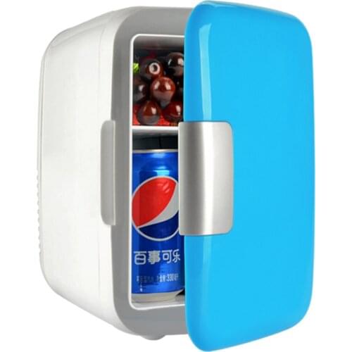 Hot and Cold Double Use Portable Mini Warming and Cooling Vehicle Refrigerator(Blue)
