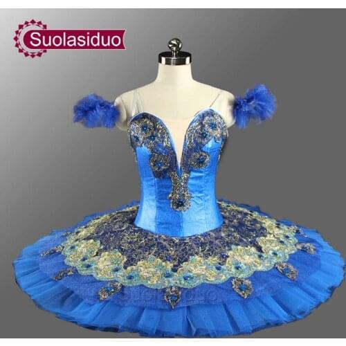 Adult Professional Ballet Tutus Navy Blue Women Le Corsaire Classical Ballet Tutu Ballerina Stage Costumes Tutu Dress SD0074