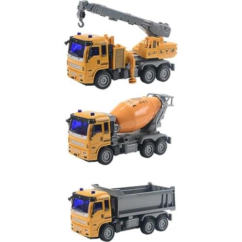 RC Trucks Mini Remote Control Bulldozer 1:30 4CH Plastic Engineering Car Dump Crane Excavator Electric Vehicle Toys