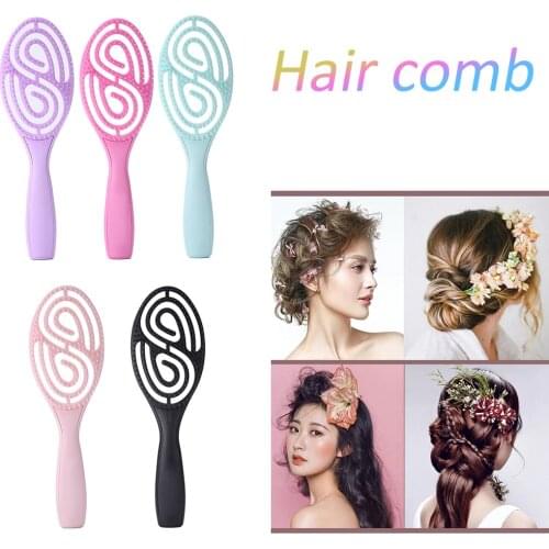 Hair Comb Scalp Massage Hair Brush Wet Curly Detangle Comb Detangling Hairbrush Women Portable Salon Hairdressing Styling Tools