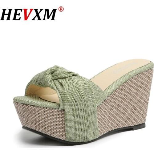Women Sandals Summer Denim Butterfly Knot Platform Wedges High Heel Peep Toe Casual Fashion Beach Ladies Shoes Zapatos De Mujer