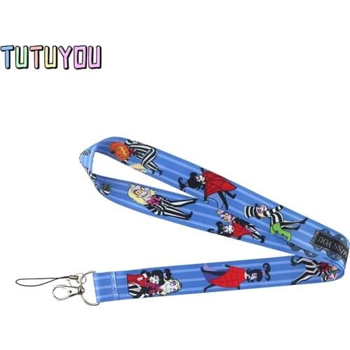 PC1240 Cartoon Funny Neck Strap Lanyards ID Badge Card Holder Keychain Mobile Phone Gym USB Strap Webbing Necklace Gift