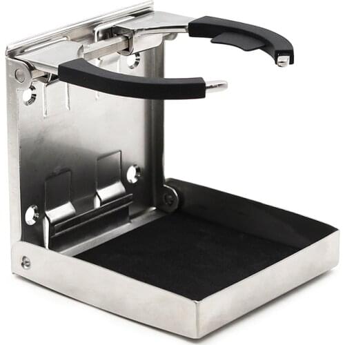 Folding Car RV Cup Holder Stainless Steel Adjustable Drink Holder Organizer Stowing Tidying Boat Car Accessories cup holder