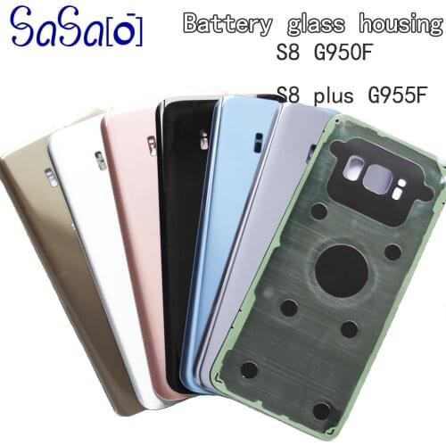 50Pcs/lot Back Glass Replacement For Samsung Galaxy s8 G950 / S8+ S8 Plus G955 G955F Battery Cover Rear Door Housing Case