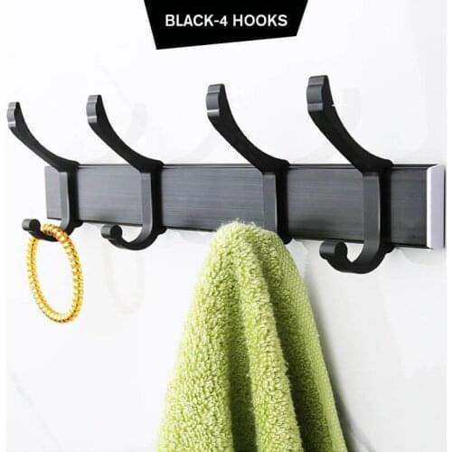 Rack On The Wall Punch Free Clothes Hook Solid Color Free Door Without Trace Nail Hat Handbag Holder Mounted Wall Decorative