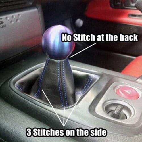 Universal Car Auto Stitch PVC Leather Manual Gear Shifter Shift Knob Boot Cover HA1611123620