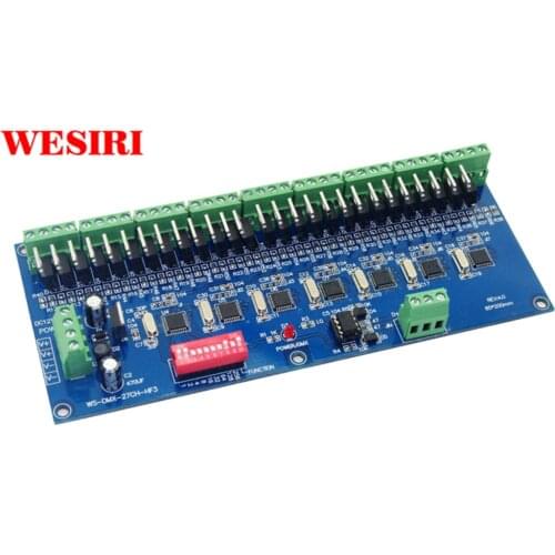 High Frequency 10KHZ HF 27 CH 27 Channel DMX512 Decoder 27CH DMX512 RGB LED Controller