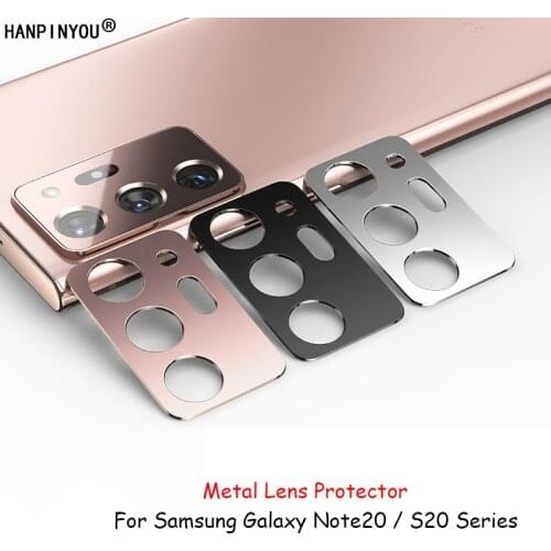 For Samsung Galaxy Note 20 S20 Plus Ultra Luxury Camera Guard Circle Metal Lens Protector Case Cover Bumper Protection Ring