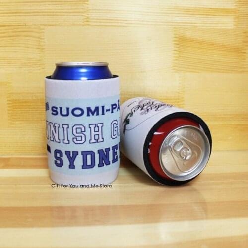 100pcs/lot Stubby Holder Australia Wedding Neoprene Beverage Holder High Quality Stubby Coolers Printed Stubbies Can Cooler Bags