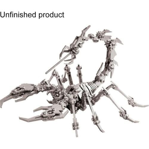 16*14*14cm 3D Metal Animals Scorpion King Jigsaw Puzzle Model For Kids Decoration Adults Home Instruction Traditional With P9Z6