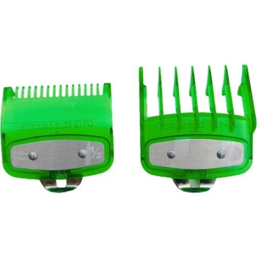 2PCS Barber Shop Styling Guide Comb Set Oil Head Hair Trimmer Attachment Hairdresser Clipper Limits Comb
