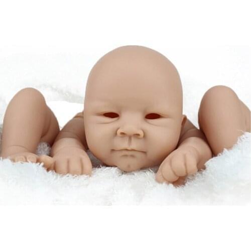 22 inch Bebe Reborn Baby Doll Kits Blank Model DIY Accessories Vinyl Handmade Toys Kids Playmate Birthday Gift