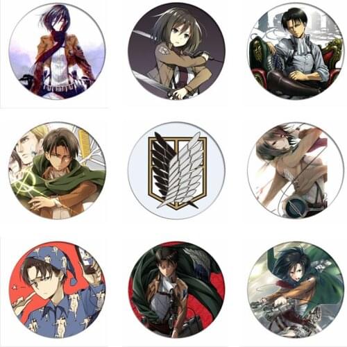 Anime Shingeki no Kyojin Attack on Titan Cosplay Badge Cartoon Brooches Pins Collection bags Badges for Backpacks Clothes