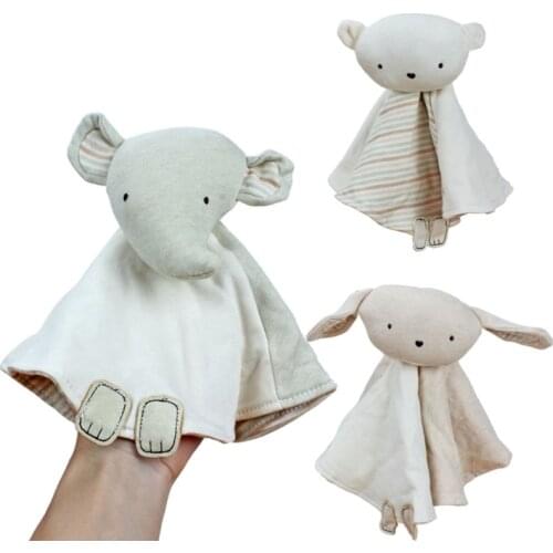 Baby Appease Towel kawaii Sleeping Doll Nursing Cuddling Toys Towel Soft Cotton Baby Bibs Newborn Saliva Towel Shower Gifts