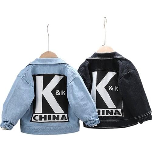FashionChildren Denim Jacket Coat 2020 New Autumn Kids Fashion Patch Outerwear Baby Boy Girl Hole Jeans Coat Causal Top Outwear