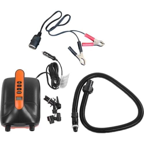 LCD Electric Inflatable Airbed Pump Rubber Boat High Pressure Air Pump 20PSI