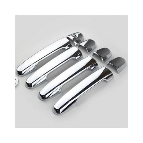FUNDUOO For Toyota RAV4 2013 2014 2015 2016 2017 ABS chrome door handle covers auto accessories 8 pcs