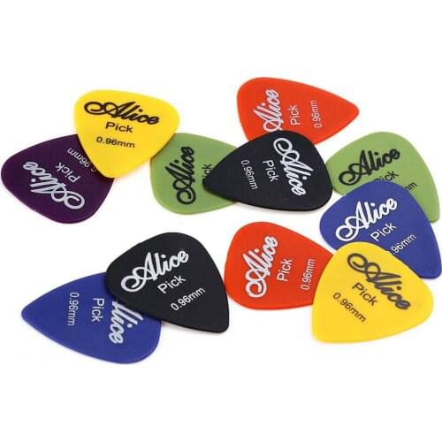 100Pcs/Set Alice ABS Guitar Pick 6 Sizes (0.58mm/0.71mm/0.81mm/0.96mm/1.2mm/1.5mm) Smooth Frosted Guitarra Plectrums Accessories
