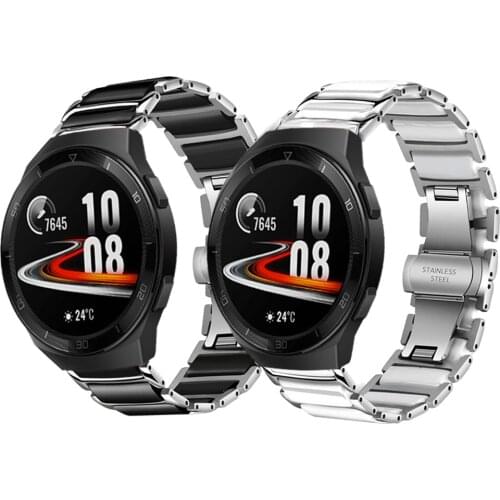 Stainless steel Ceramic Strap For HUAWEI GT 2e Bracelet for Watch GT2 46mm HONOR Magic Watch 2 46mm MagicWatch Watchbands