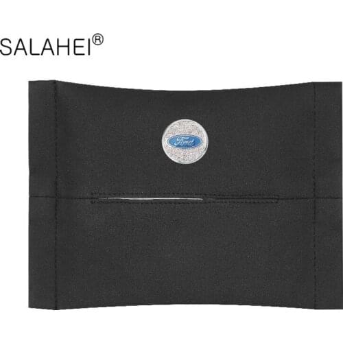 1PCS Car Tissue Box Towel Sets Car Sun Visor Tissue Box Holder For Ford FOCUS 2 3 Mondeo Fiesta Kuga MK2 MK3 Auto Accessories