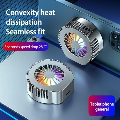 Convex Phone Radiator For Xiaomi Huawei Samsung Iphone Magnetic Semiconductor Cooling Universal Notebook Game Radiator Fan