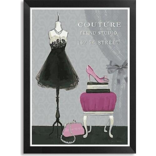 MaHuaf-A1317 Wedding dress DIY oil painting by numbers abstract artwork canvas painting wedding decoration for living room