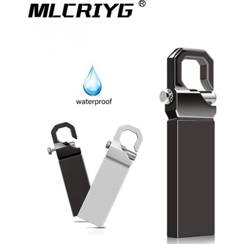 Metal pen drive 64GB 128GB flash usb memory 8GB waterproof pendrive 16GB flash usb flash drive 32GB cle usb 2.0 stick Key gift