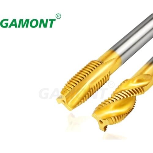 GAMONT Spiral Flute Metric Thread Taps Straight Flute Machine Screw And Die Plug Set Machine Tap For HSS With Coating Titanium