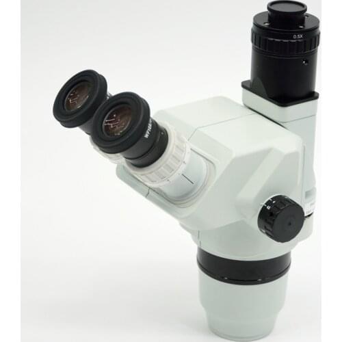 FYSCOPE 6.7X-45X Ultimate Confocal Trinocular Stereo Zoom Microscope Head Sharp Image Microscope