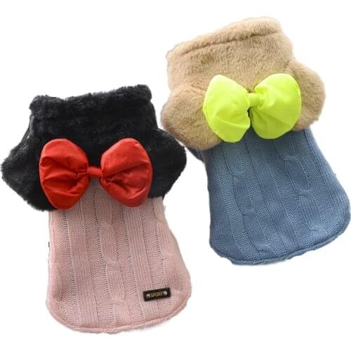 Cute Dog Coat Winter Pet Clothes Yorkshire Pomeranian Poodle Bichon Frise Schnauzer Dog Clothing Outfit Sweater Dropshipping