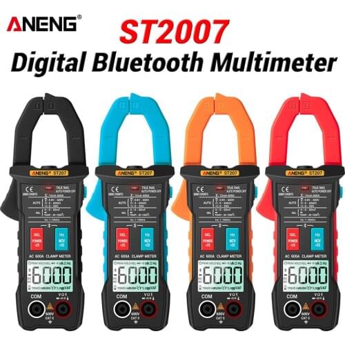 ST207 Digital Bluetooth Profesional Multimeter Clamp Meter 6000 Count DC/AC Voltage Tester Current remote data monitoring