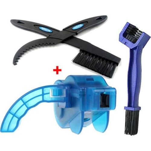 Cycling Cleaning Kit Bicycle Chain Cleaner Scrubber Brushes Mountain Bike Wash Tool Set Bicycle Repair Tools Bicycle Accessories