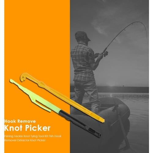 1 Set Fishing Tackle Knotter To Hook Needles Tying Tool Kit Fish Remover Extractor Knot Picker Fishing Accessories