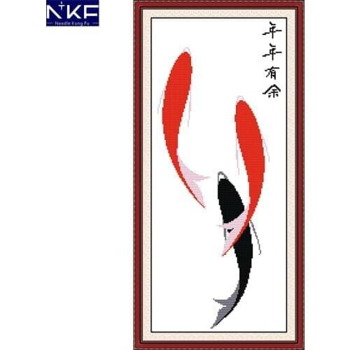 NKF Surplus Year After Year Pattern 11CT 14CT DIY Kits Chinese Cross Stitch for Embroidery Wall Decor Needlework Cross Stitch