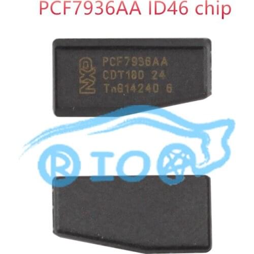 RIOOAK 100pcs/lot Original pcf7936aa ID46 Transponder Chip PCF7936 Unlock ID 46 PCF 7936 (update of PCF7936AS) carbon auto chip