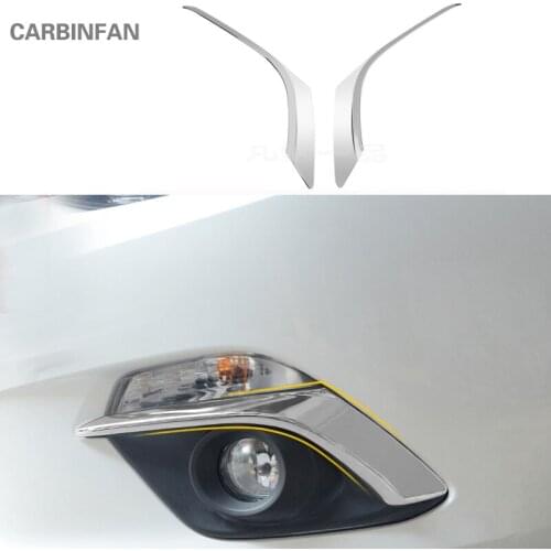 Fog light Eyebrow Eyelid trim cover Fog lamp frame front fog lamp eyebrow Trim cover fit for Mazda 3 Axela 2014-2016 P223