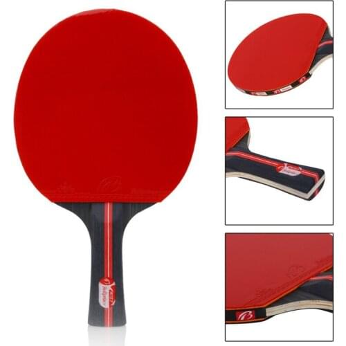 Sports Upgraded Carbon Table Tennis Racket Set Super Powerful Ping Pong Racket Bat For Adult Club Training Hot