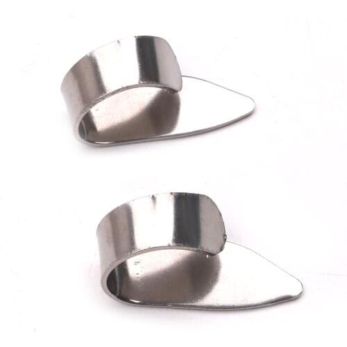 Steel Finger Picks & Thumb Pick Set For Guitar Ukulele String Instrumental