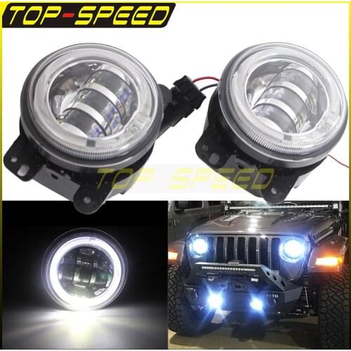 Led Fog Lights 10-30V 30W DRL For Jeep 2005 Chrysler 300 06-10 PT Cruiser 2007-2016 J-eep Wrangler 2-Door (JK)